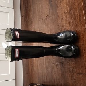 Hunter Original Gloss Black Rainboots